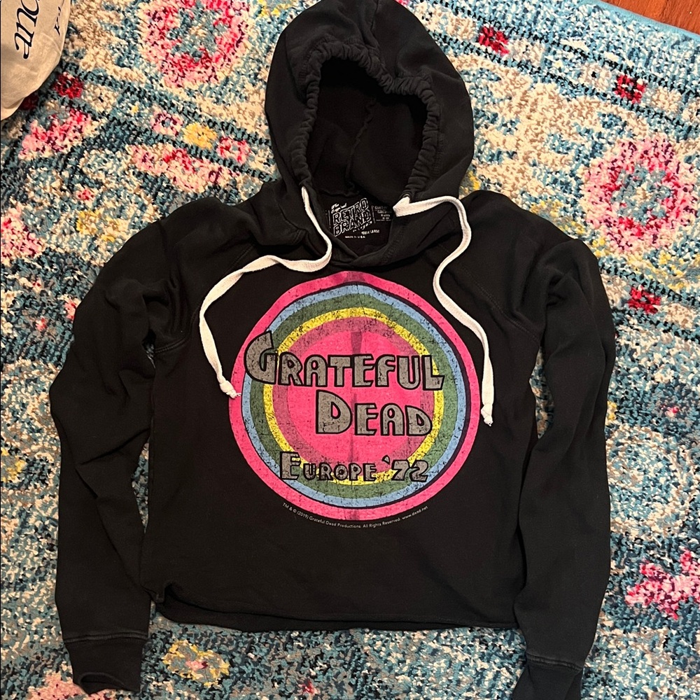 Grateful Dead Europe ‘72 Black Hoodie Youth Large